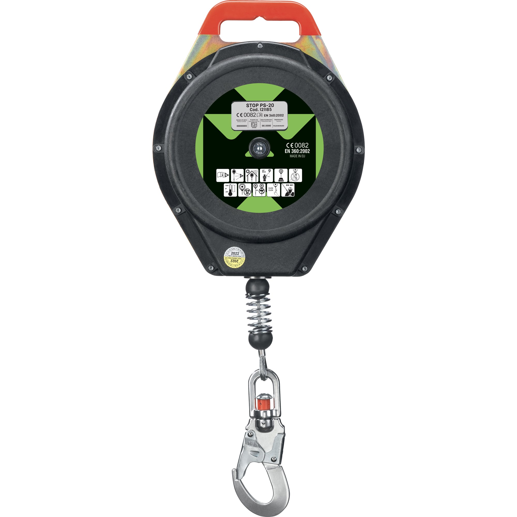 Dispositivo Anticaduta Retrattile - 7 M, Carico 150 Kg, Per Lavori In Altezza - Foto 2