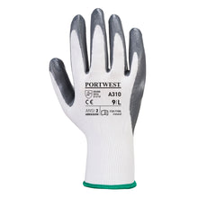 Load image into Gallery viewer, Guanti in Nitrile Flexo Grip Grigio/Bianco PORTWEST - A310