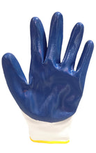 Load image into Gallery viewer, Guanti SHELTECH nylon bianco/nitrile royal - GGU022