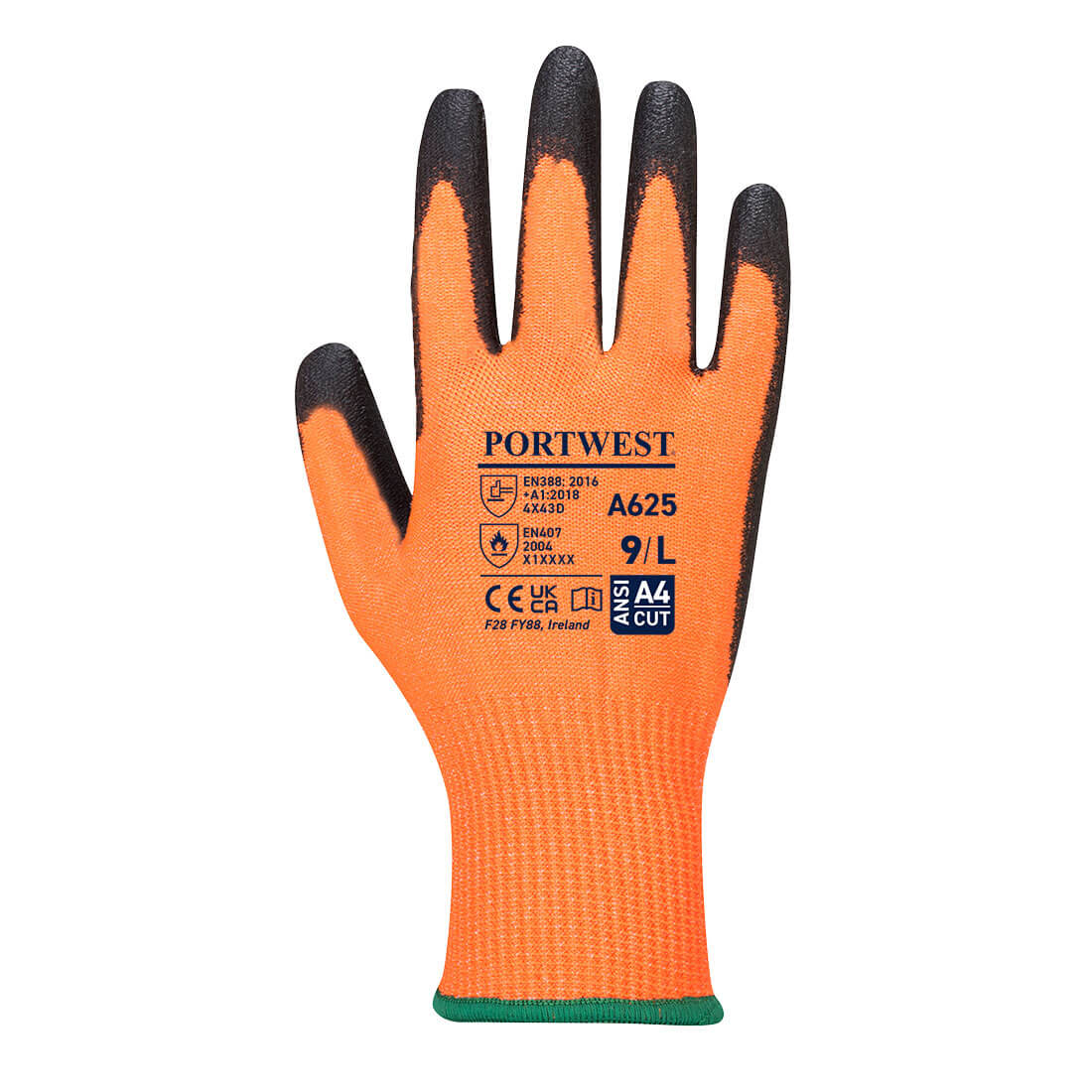 Portwest Guanto anti-taglio e anti-urto, taglia XXL, colore: grigio
