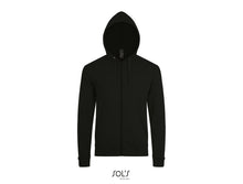 Carica l&#39;immagine nel visualizzatore di Gallery, FELPA UNISEX FULL ZIP CON CAPPUCCIO SOL’S - STONE
