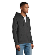 Carica l&#39;immagine nel visualizzatore di Gallery, FELPA UNISEX FULL ZIP CON CAPPUCCIO SOL’S - STONE
